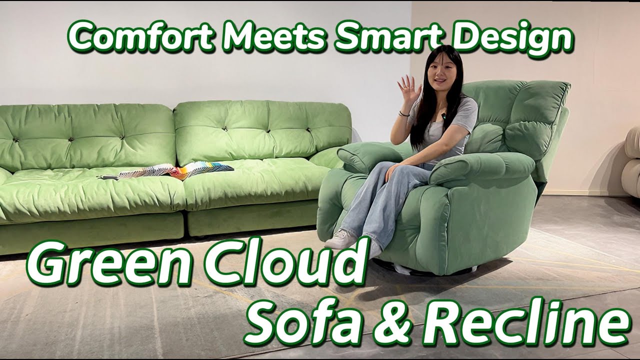 Green Cloud Sofa & Recliner  Comfort Meets Smart Design