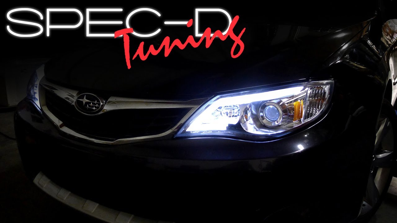 SPECDTUNING INSTALLATION VIDEO: 2008 -2014 SUBARU IMPREZA PROJECTOR HEADLIGHTS