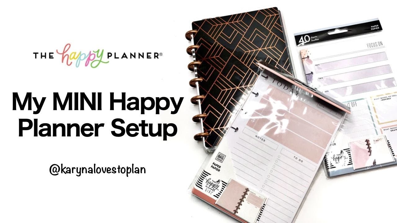 My MINI Happy Planner&reg;  Setup