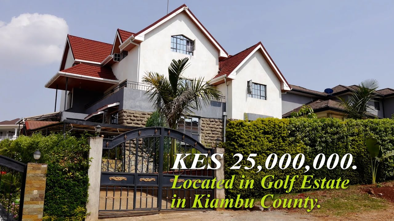INSIDE the Masionette @Kes 25M located at Kiambu County in Golf Estate