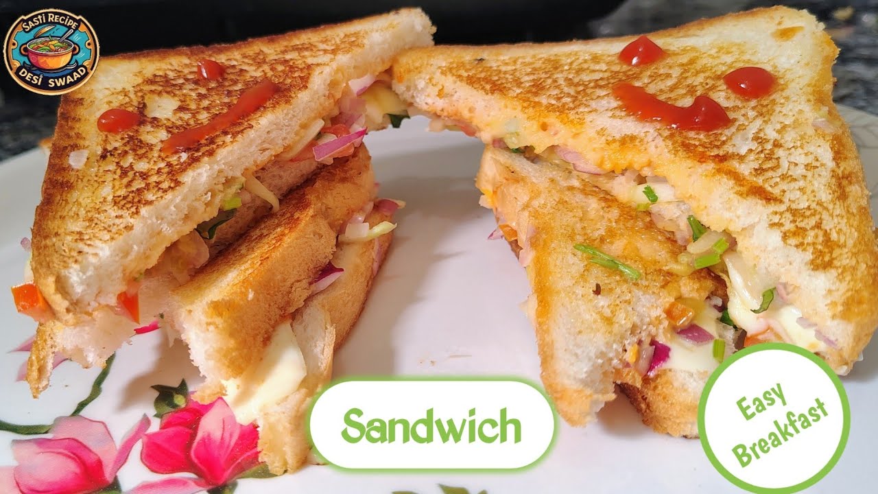 Easy Sandwich Recipe | झटपट ब्रेकफास्ट | Bread Sandwich at Home