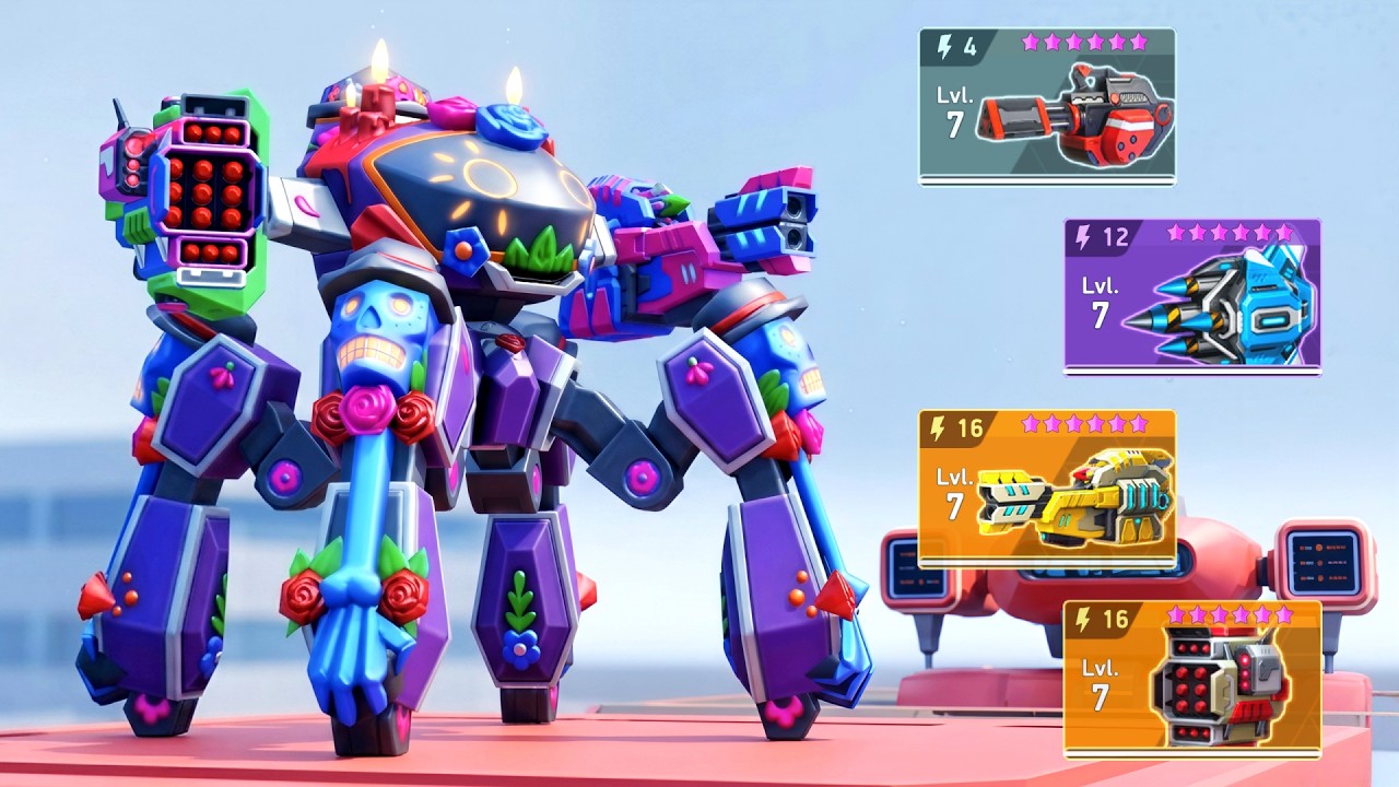 Arachnos with Viper 16, Strike Rocket 16, Autocannon 4, Cryo Javelin 12 - Mech Arena