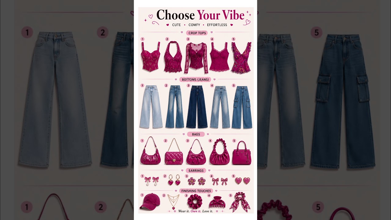 Create Your Dream Magenta Pink Outfit🌸💖 #trending #shorts