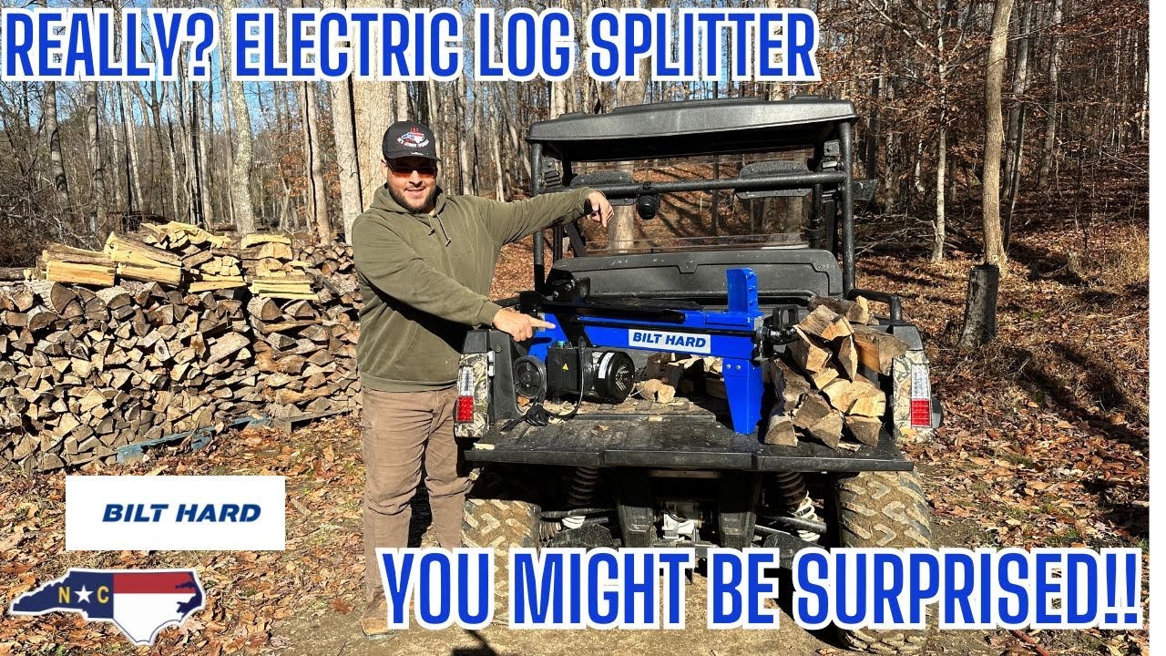 Электрический дровокол BILT HARD Log Splitter 6,5 тонн. ТЕСТ И ОБЗОР