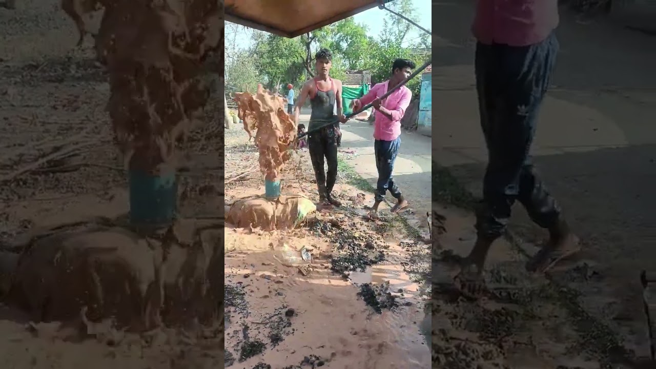 bore cleaning work #borewell #cleaning #viralvideo #viralshorts #viral #morning #shorts #water #kh