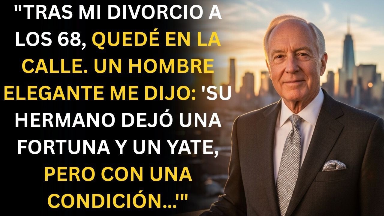 “A Los 68, Perdí Todo Tras Mi Divorcio... Hasta Que Un Desconocido Dijo: ¿Eres John?”