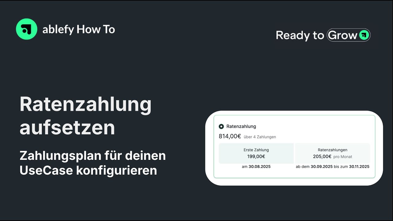So richtest du die Ratenzahlung f&uuml;r dein digitales Produkt ein | ablefy HowTo-Anleitung