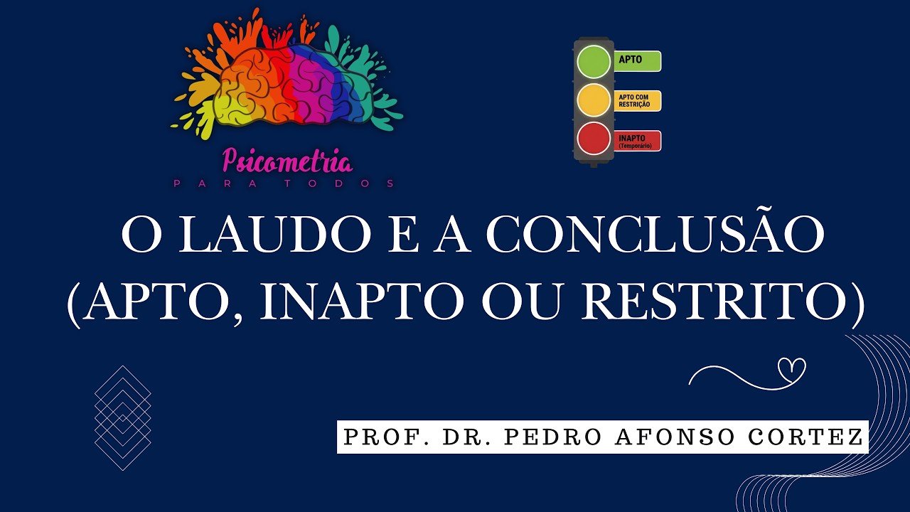 Laudo Psicológico na NR-1: Apto, Inapto ou com Restrição? | Psicometria para Todos Ep. 8