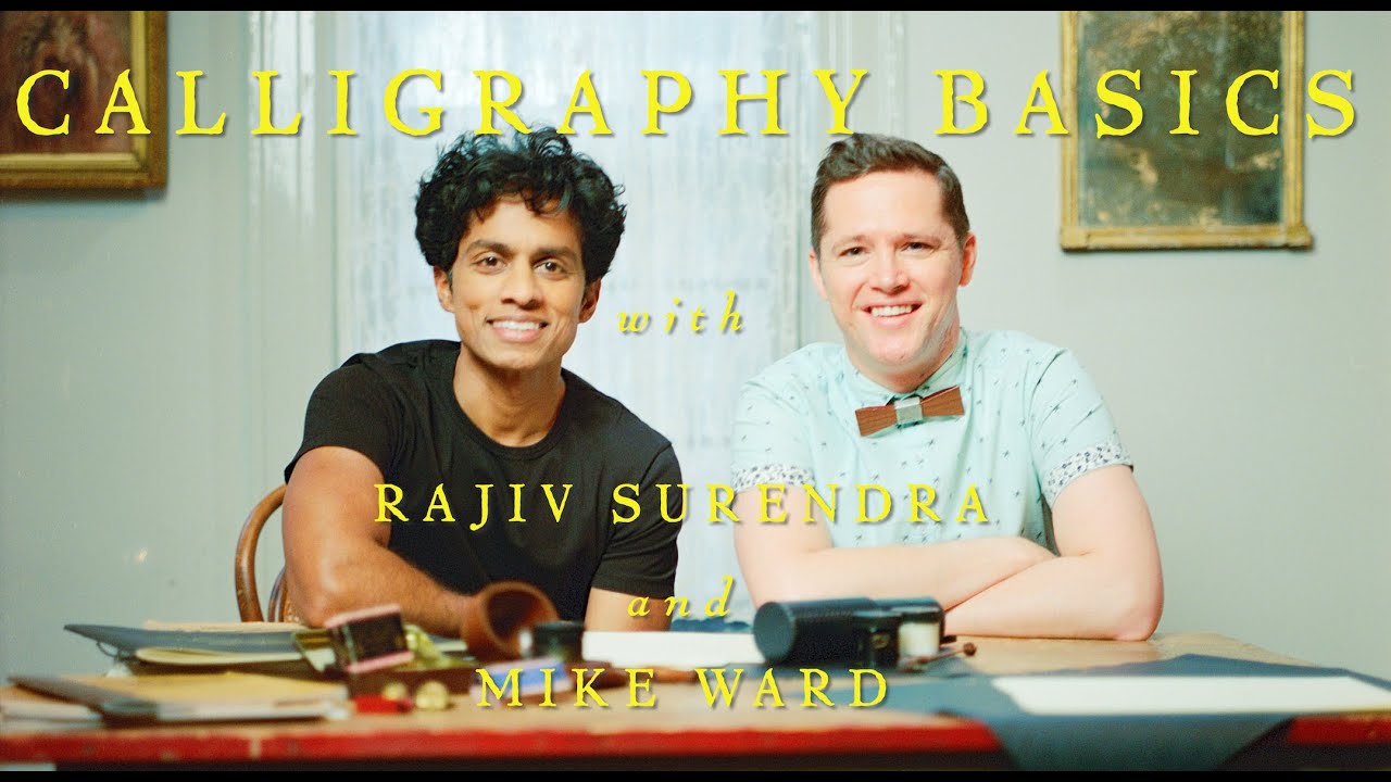 Introduction to Calligraphy Supplies and Techniques with Rajiv Surendra and Mike Ward (Spencerian)