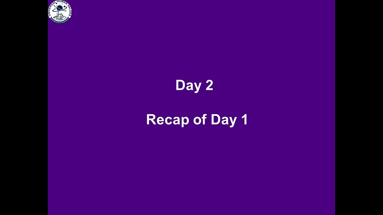Recap Day 1