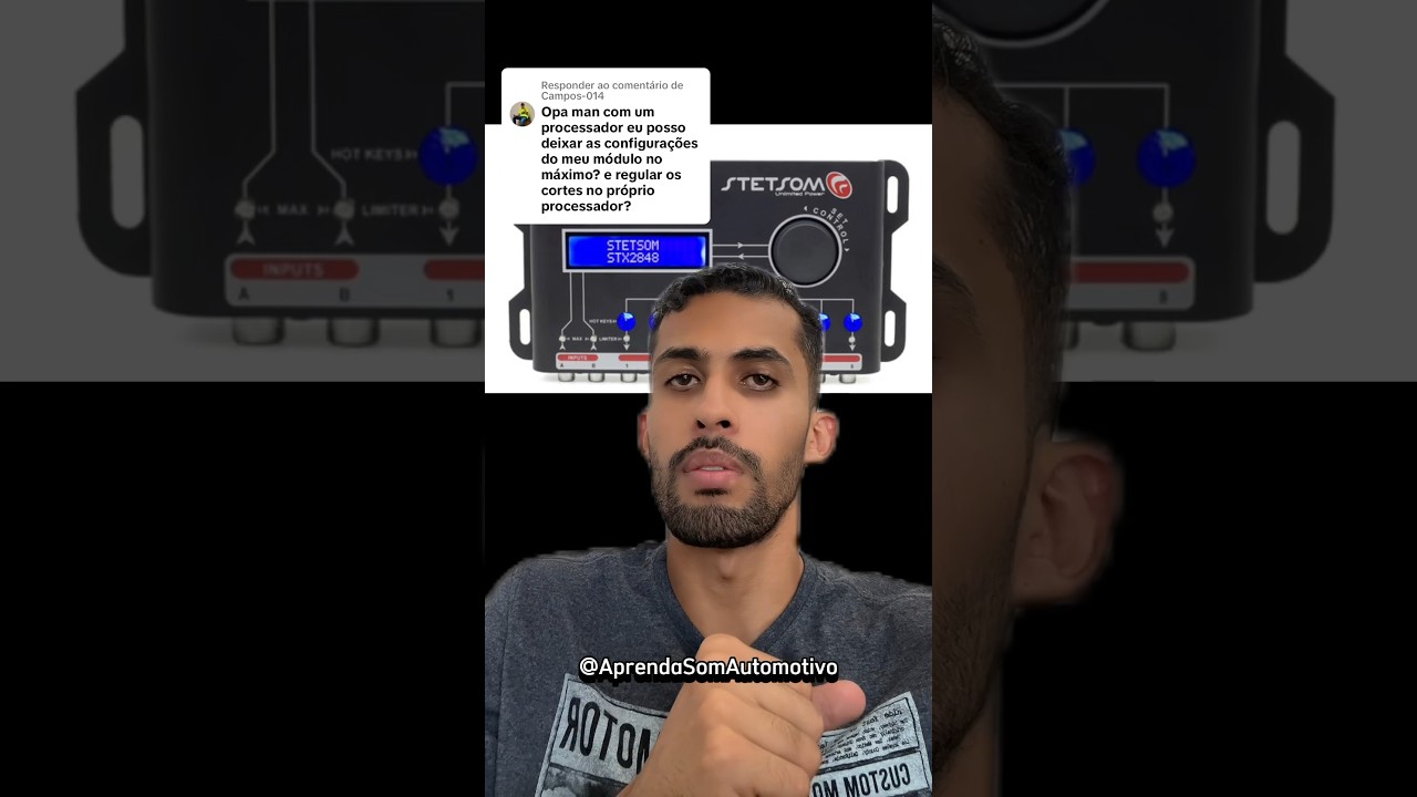 Como deixar a regulagem nos m&oacute;dulos tendo um processador? 🔊
