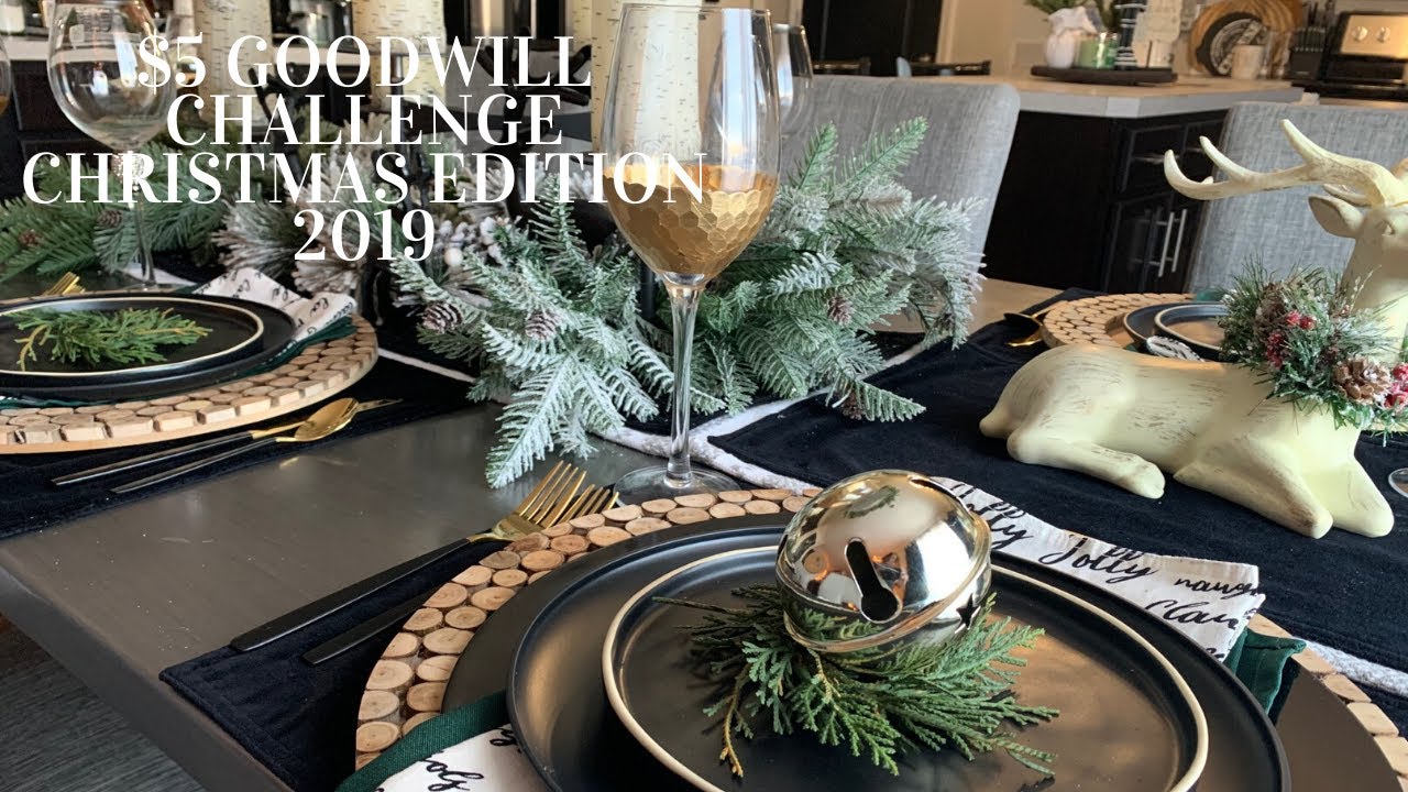 $5 Goodwill Challenge|Christmas Edition 2019