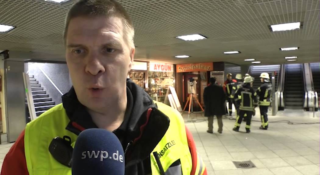 Rauch in Unterführung: Feuerwehreinsatz am Ulmer Bahnhof