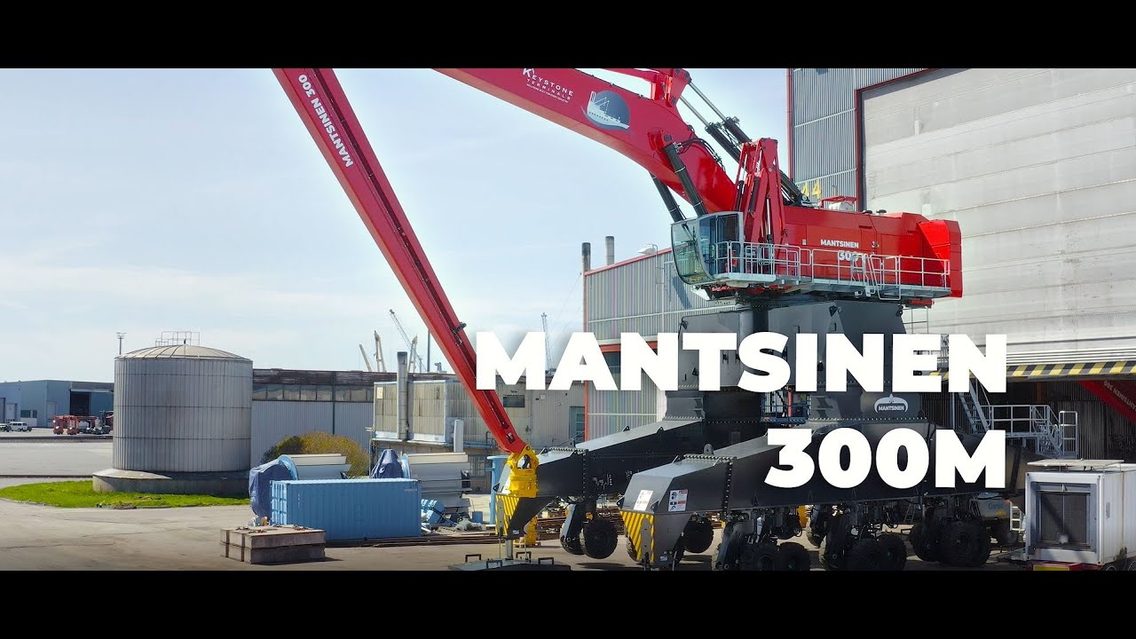 Delivery of the Mantsinen 300 Rubber Tire Gantry Machine Fully Assembled