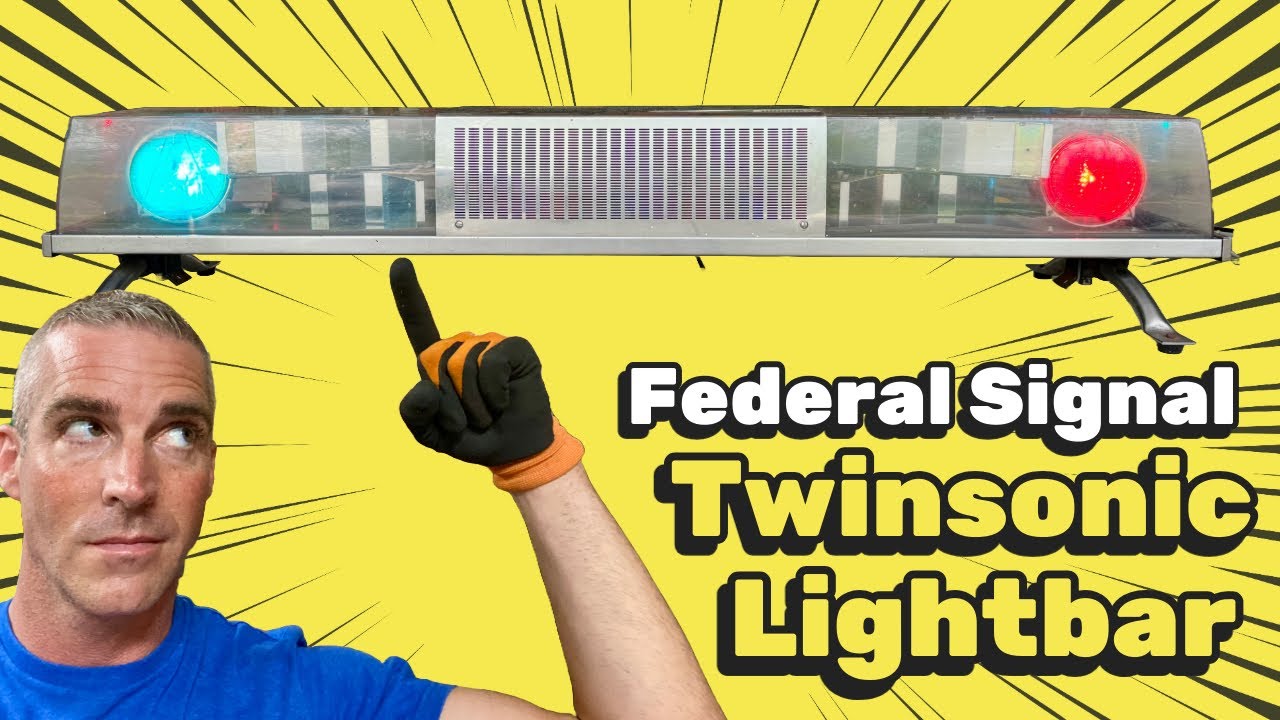 Federal Signal Twinsonic Lightbar (R/B) Demonstration ￼