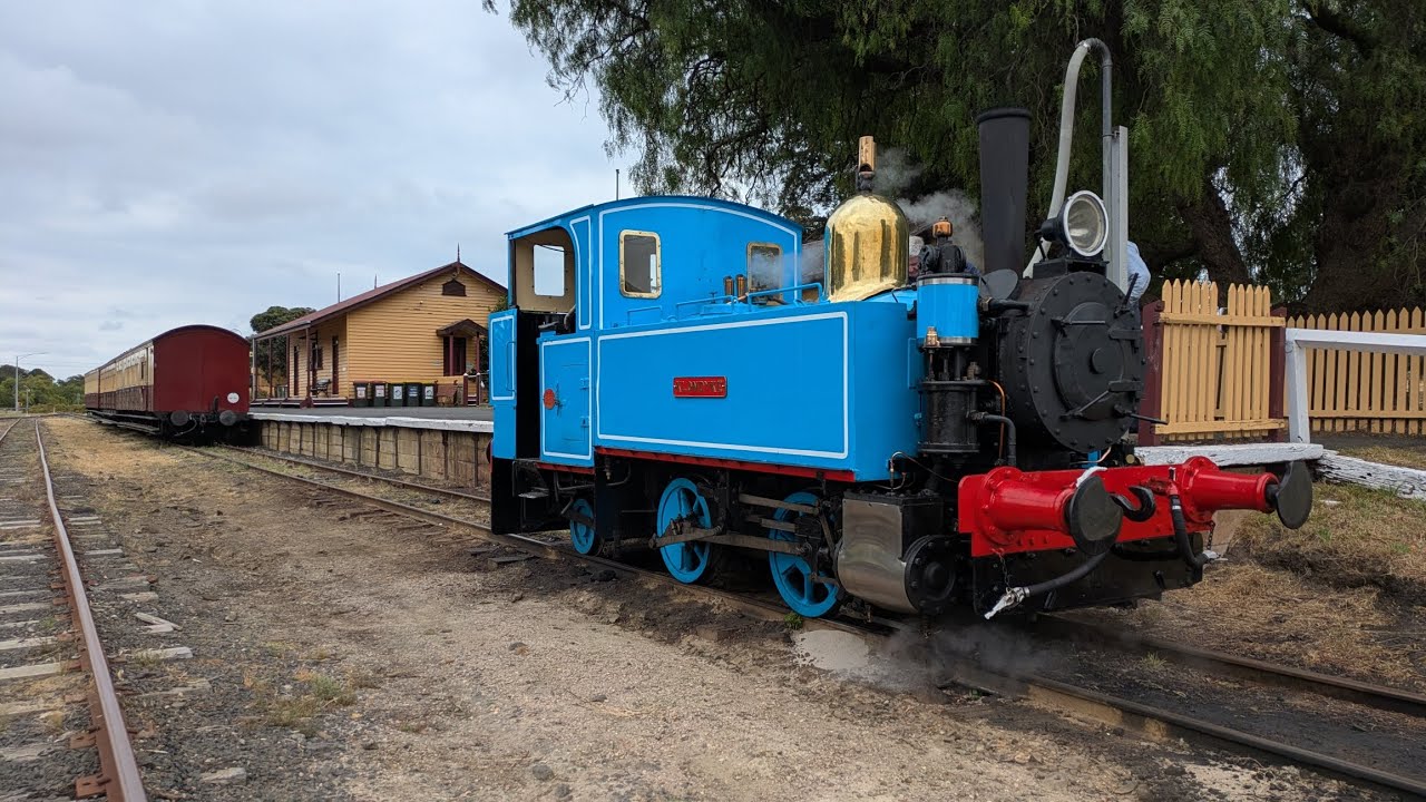 Klondyke goes to Drysdale for the first time in years with empty cars, Bellarine Railway 13/1/26
