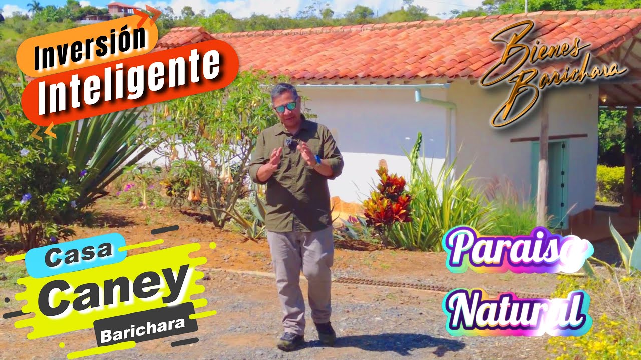 🌳 CASA CANEY BARICHARA: Lujo Rústico, 80% Reserva Natural y Quebrada Propia #bienesbarichara
