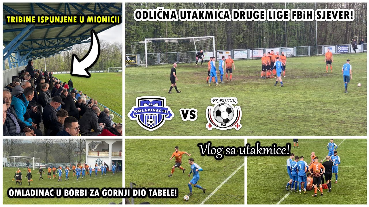 UTAKMICA S PUNIM TRIBINAMA U MIONICI! DA LI JE BIO PENAL ILI NE??? | Omladinac 68 - Priluk Vlog ⚽