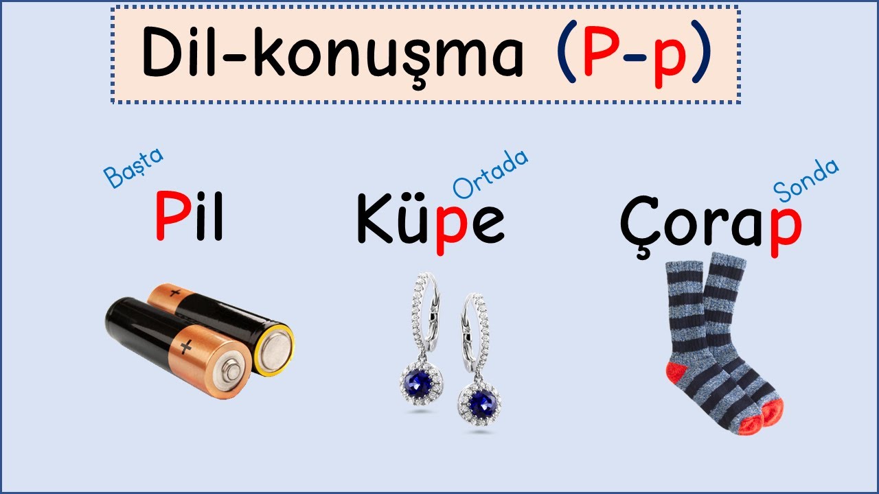 Dil Konuşma Egzersizleri - Ses Çalışmaları (p) sesi
