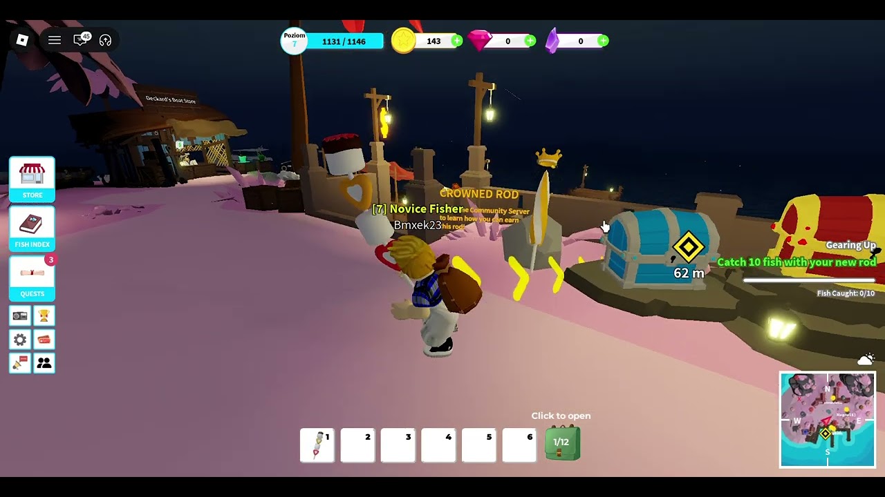 Gramy w Fishing Simulator w Roblox