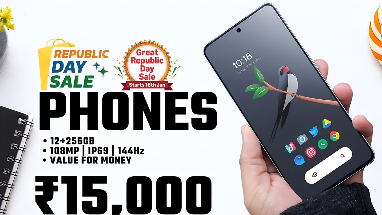 Top 5 Best Smartphone Under 15k In Republic Day Sale | Amazon & Flipkart Sale