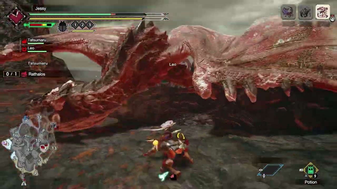 MHR | Village Quest | LV★★★★★ | Rathalos Alert! / リオレウス警報発令中