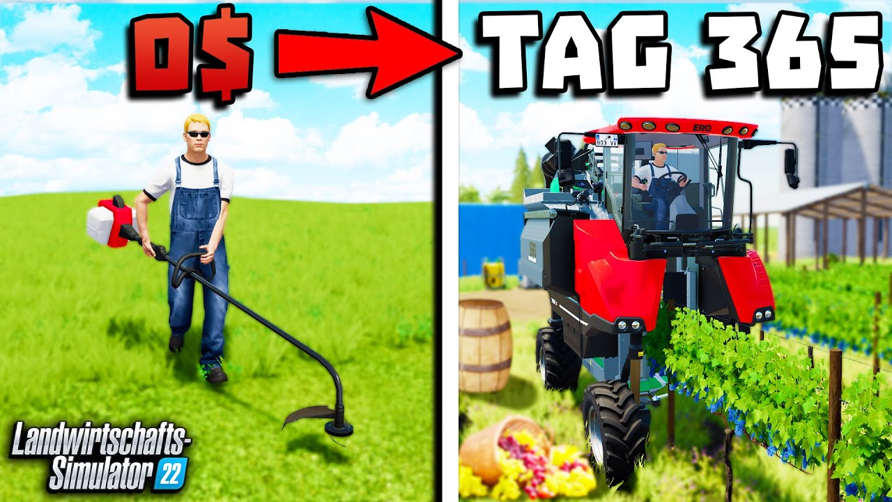 ÜBERLEBE 1 JAHR auf einer LEEREN KARTE! Hier ist, was passiert ist.. Landwirtschafts-Simulator 22