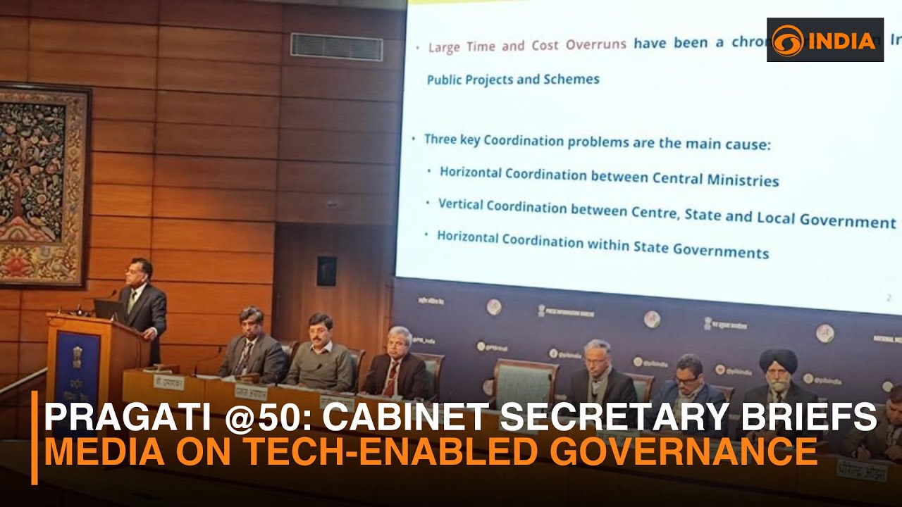 PRAGATI @50: Cabinet Secretary Briefs Media on Tech-Enabled Governance