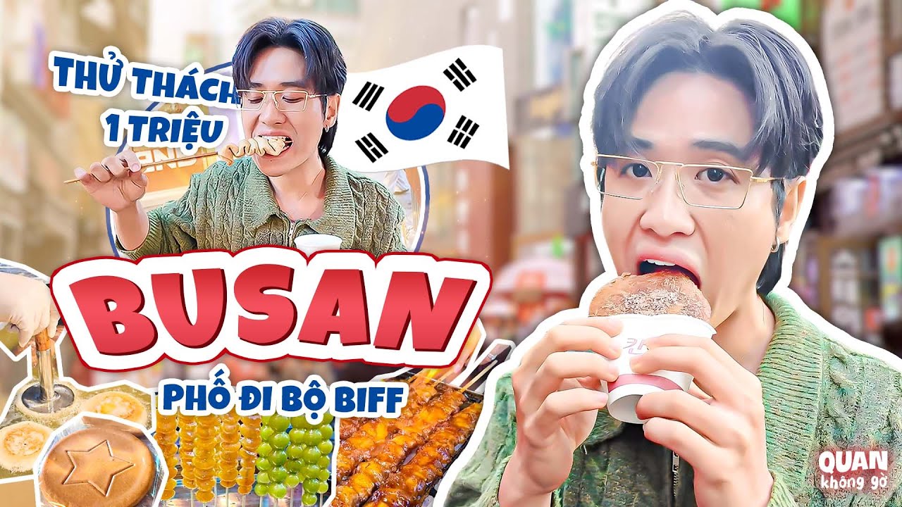 Phố Đi Bộ BIFF Busan - Hàn Quốc | Thử Thách 1 Triệu