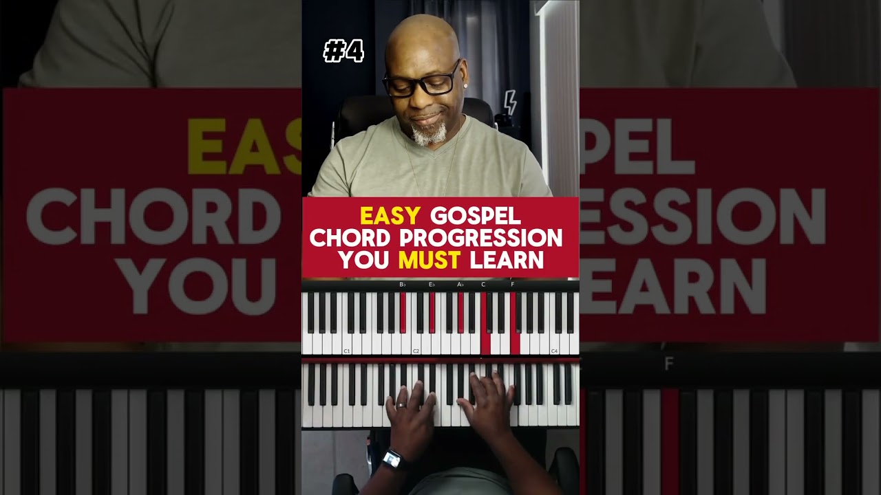 #4 - Here&rsquo;s an EASY Gospel Chord Progression in the key of Db | Gospel Chords Piano Tutorial #piano