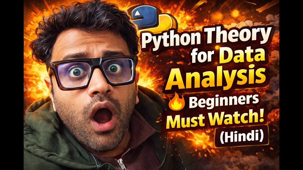 Python Theory for Data Analysis 🔥 Beginners Must Watch! (Hindi)