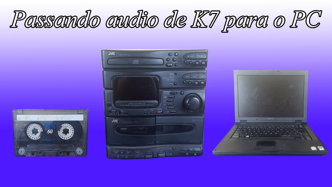 passando audio de k7 para o PC