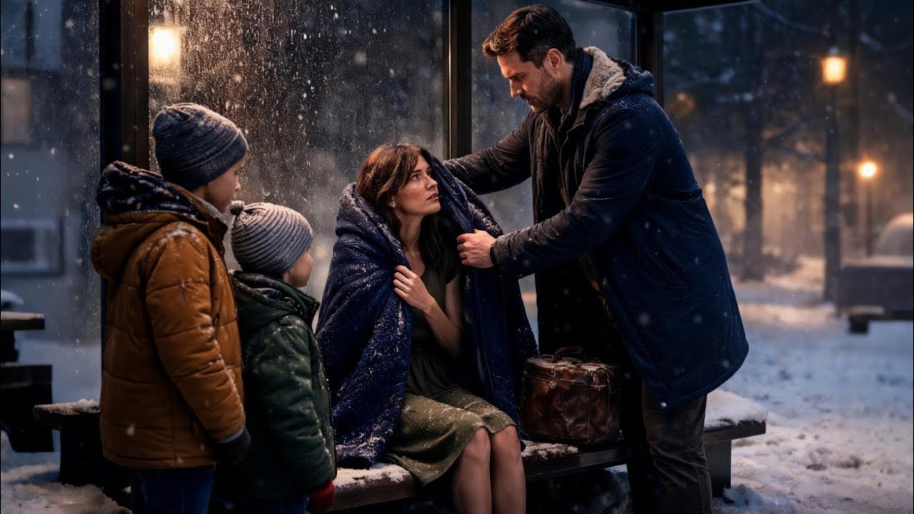 Assise dans un abribus, sans rien… elle ignore encore que sa vie va recommencer ce soir-là