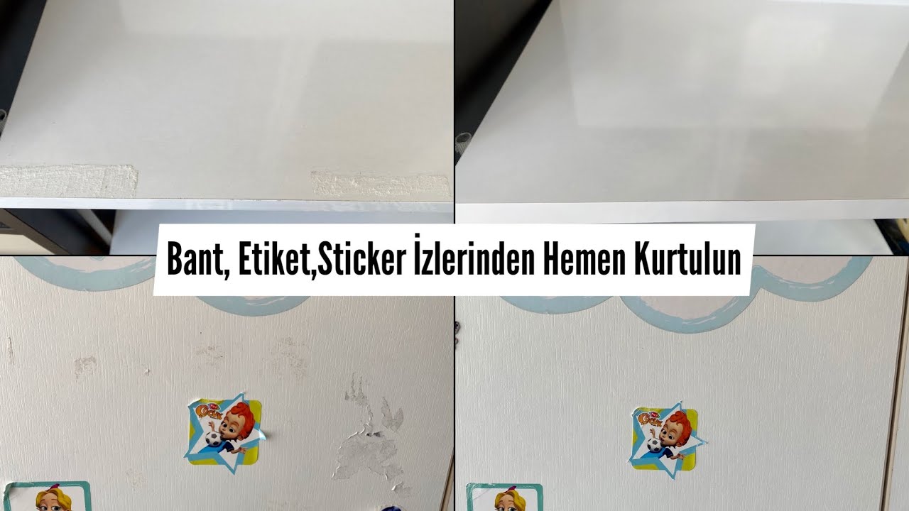 Bant İzi Nasıl Çıkar? | Etiket, Sticker, Çift Taraflı Bant, Koli Bandı İzlerini Hemen Temizleyin