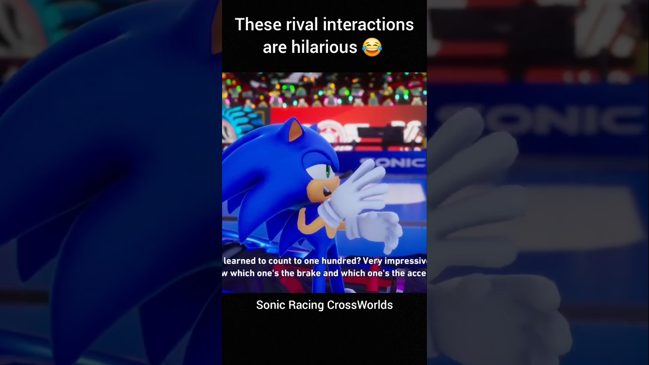 These Sonic rival interactions in this racing game are hilarious 😂 #sonic #shorts