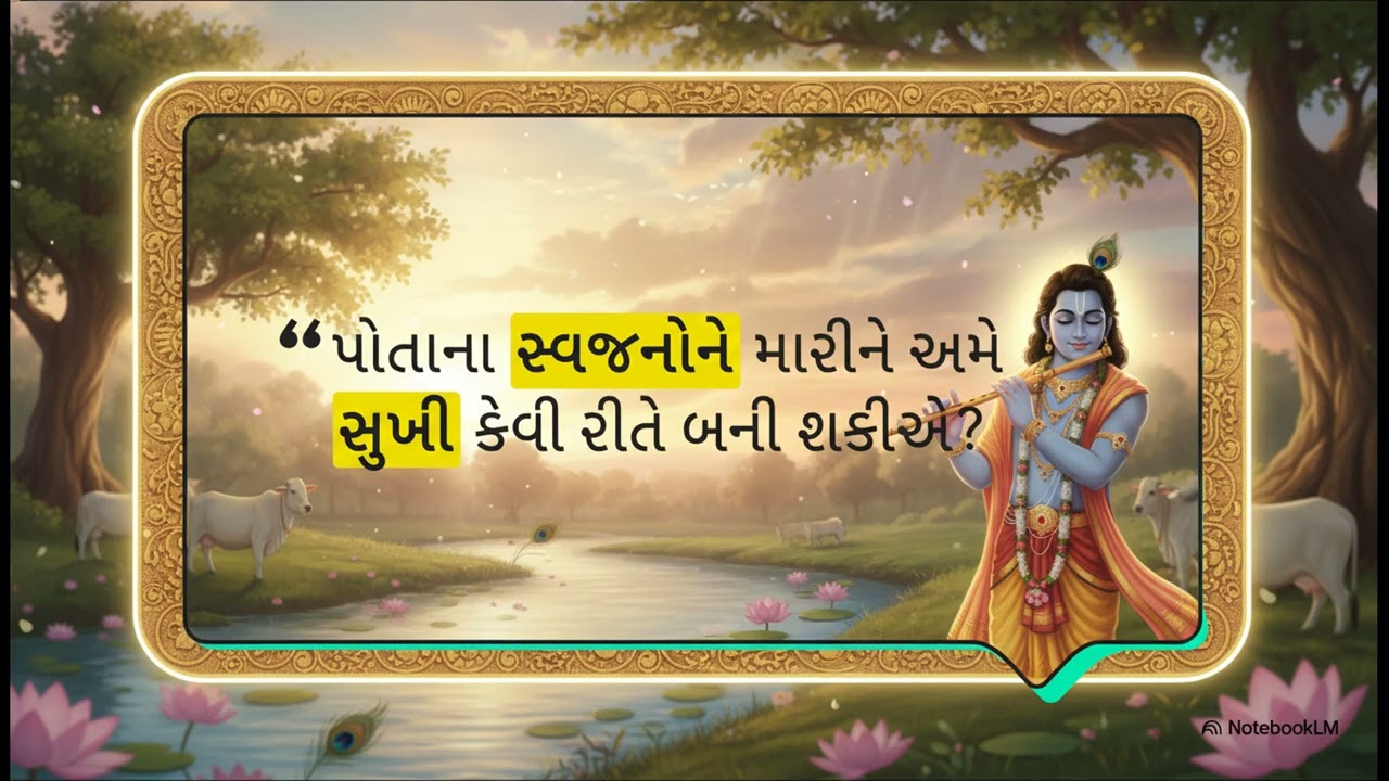 અધ્યાય ૧ | શ્લોક ૩૭ | સુખનો પાઠ  શાંતિનો માર્ગ
