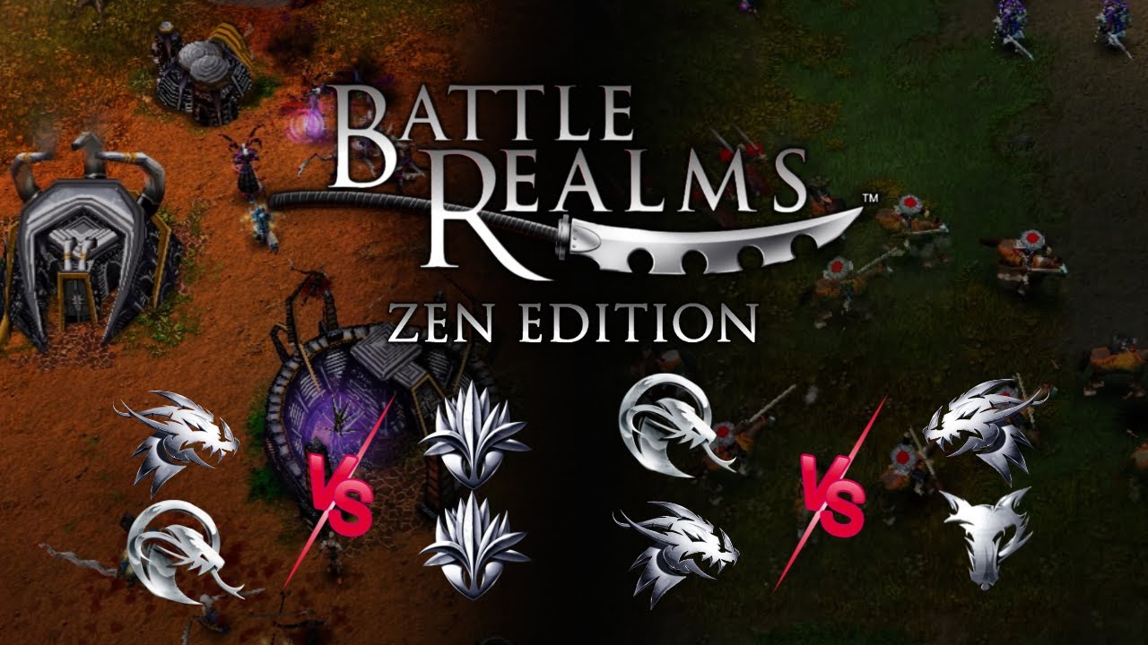 Battle Realms: Zen Edition - Multiplayer 2 Vs 2 Old God's land, Flathill Forest
