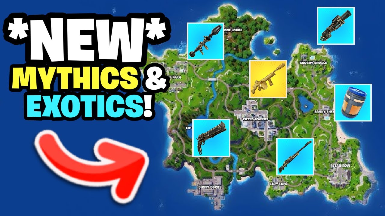 FINDING THE NEW MYTHIC & EXOTICS! - Fortnite Reload