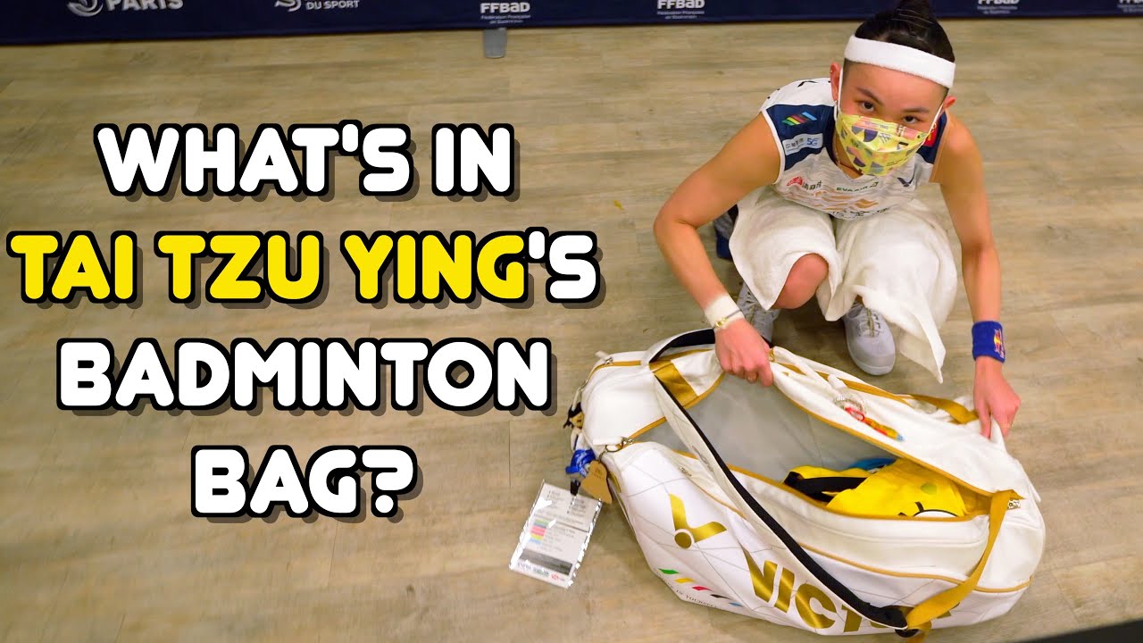 Whats in Tai Tzu Ying's badminton bag? With Kunlavut Vitidsarn, Sara Thygesen & Maiken Fruergaard