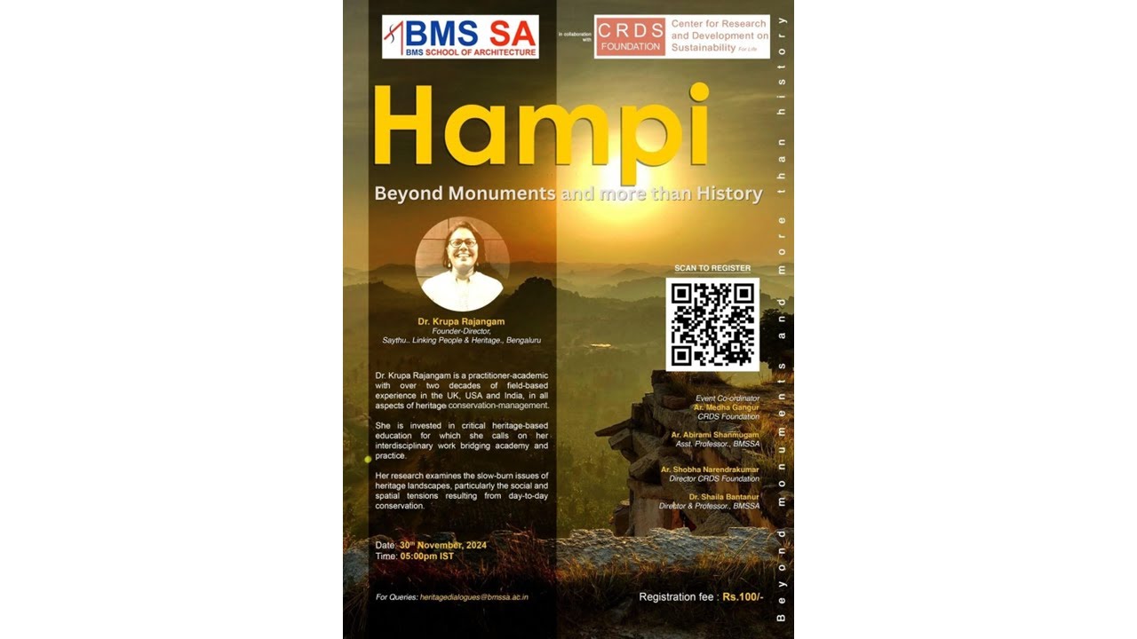 HERITAGE INSIGHT SERIES !! HAMPI : Beyond monuments and more than history.
