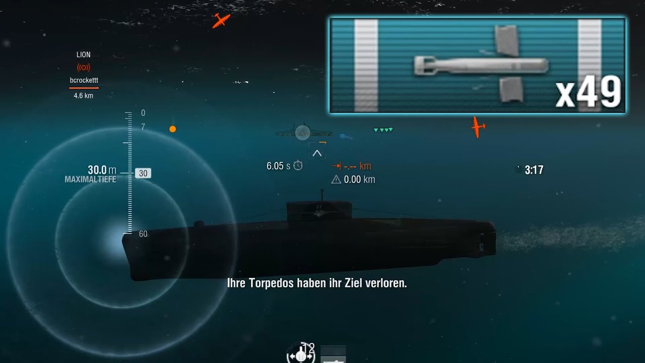 U-4501  with 49 torpedo hits - its FINE