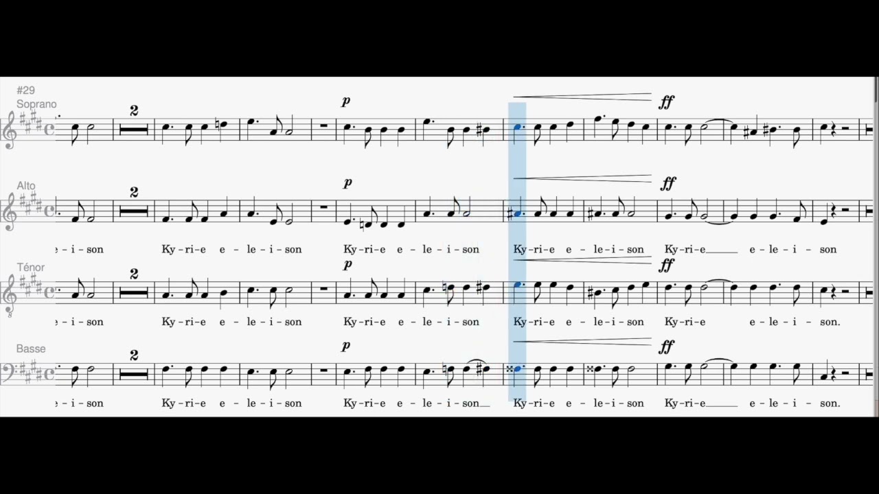 Messe solennelle de Louis Vierne Kyrie Alto