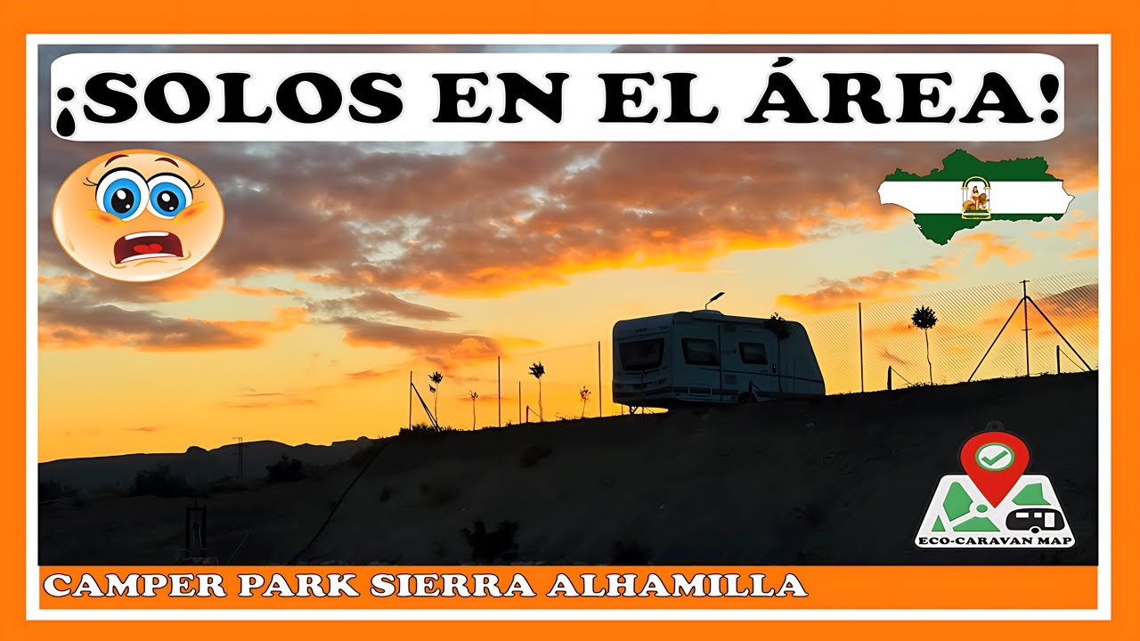 ¡¡¡ SOLOS EN UN ÁREA DE CARAVANAS !!! -