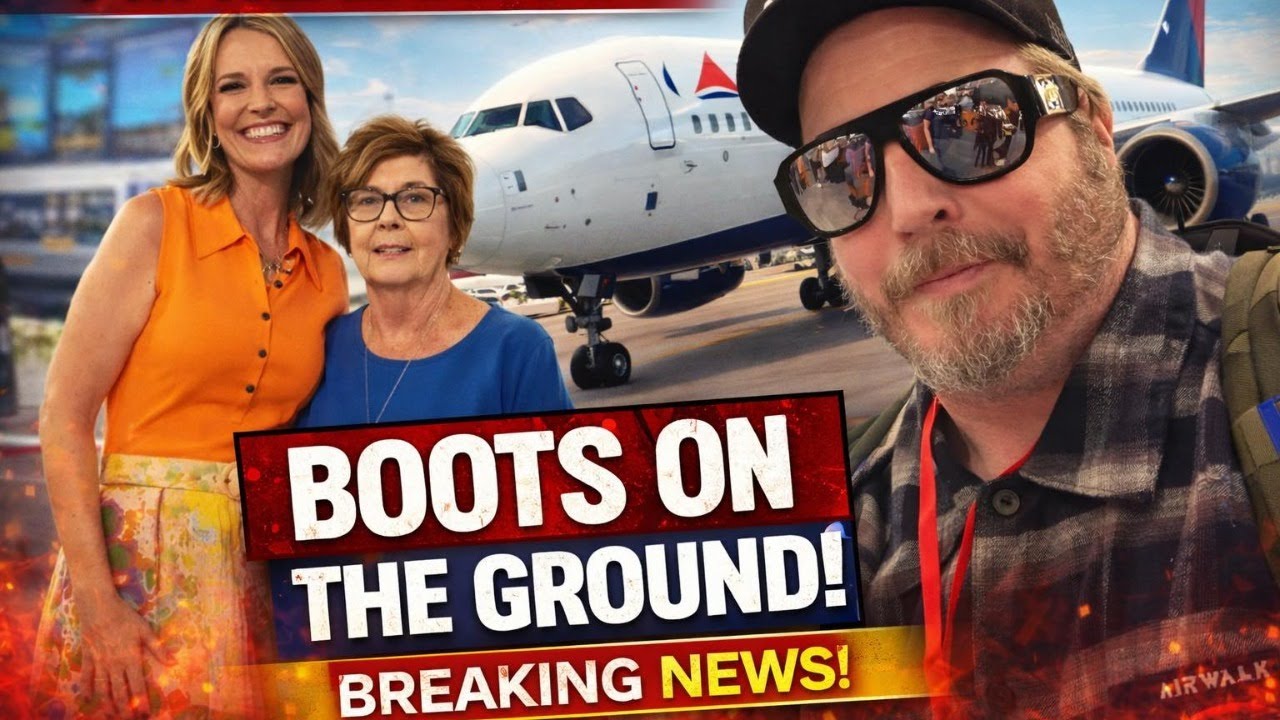 NANCY GUTHRIE  HEADING OUT TO BE BOOTS ON TH GROUND