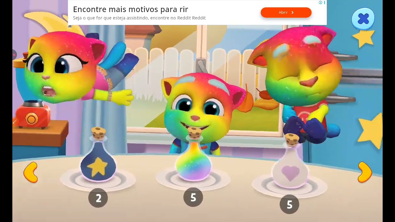 O GINGER VIROU UM PAVÃO AZUL TALKING TOM AMIGOS