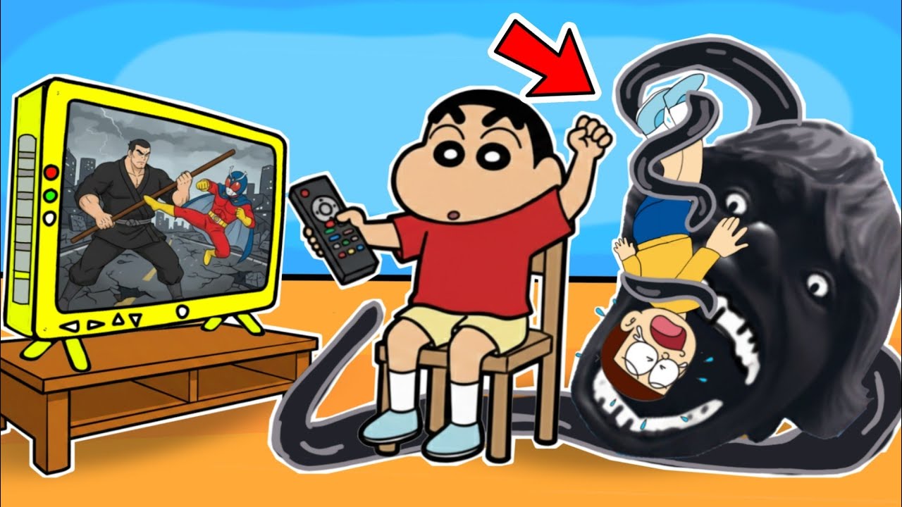 Shinchain & Nobita Kill Or Eat By 67 Boy Meme Monster 😱😱 | Shinchan And Nobita Game | Funny Game |