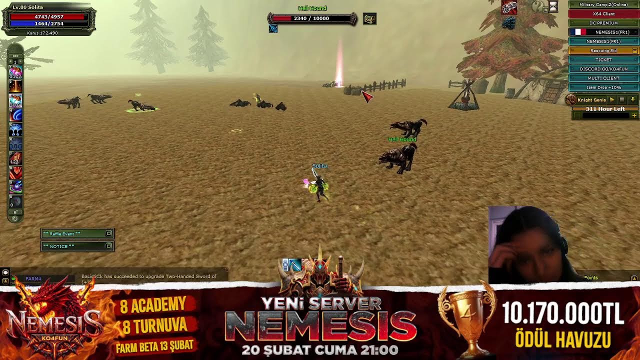 #ko4fun Nemesis koş gel !