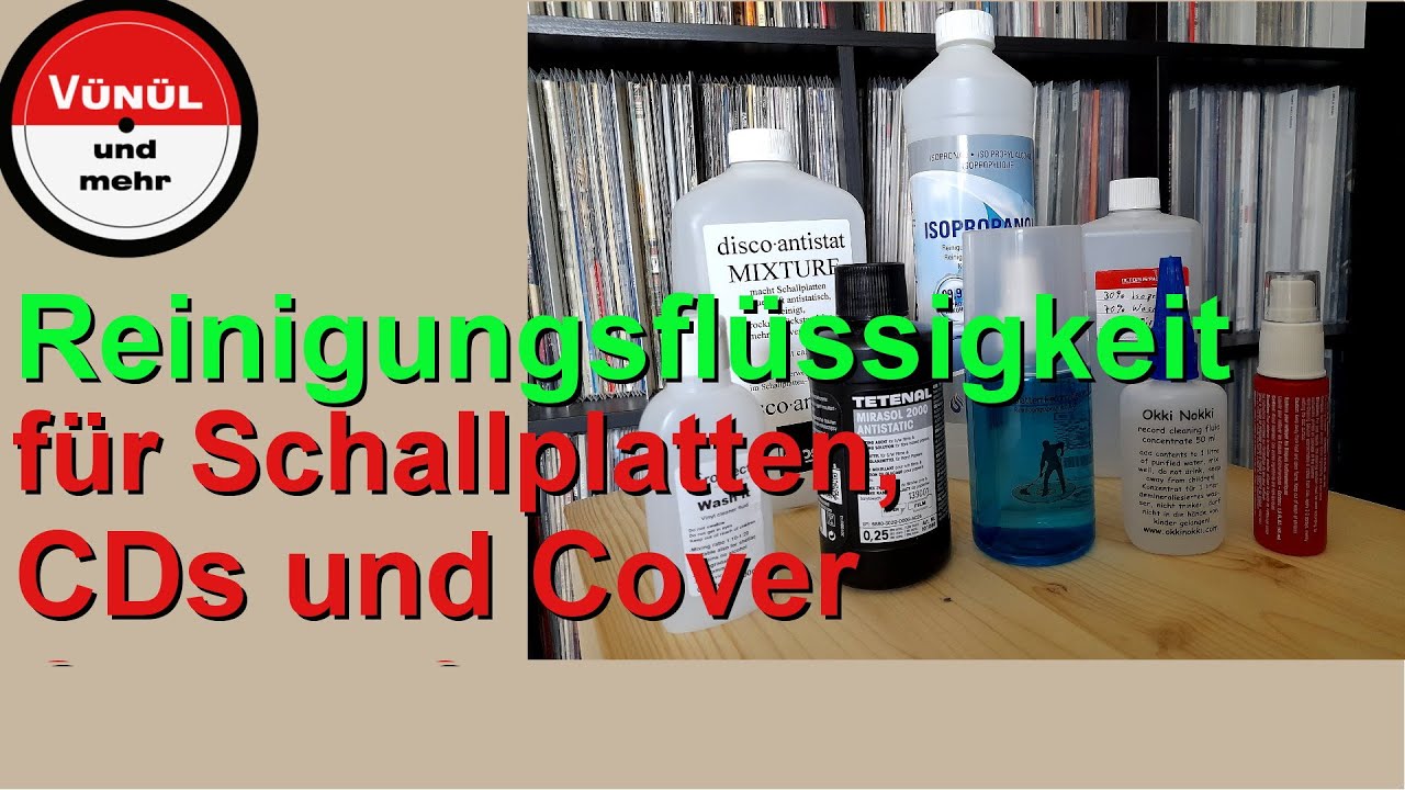 Reinigungsflüssigkeit für Schallplatten