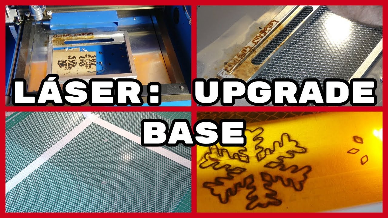 Cortadora Láser CO2 40W. Primer Upgrade. Base (X). (#4K)