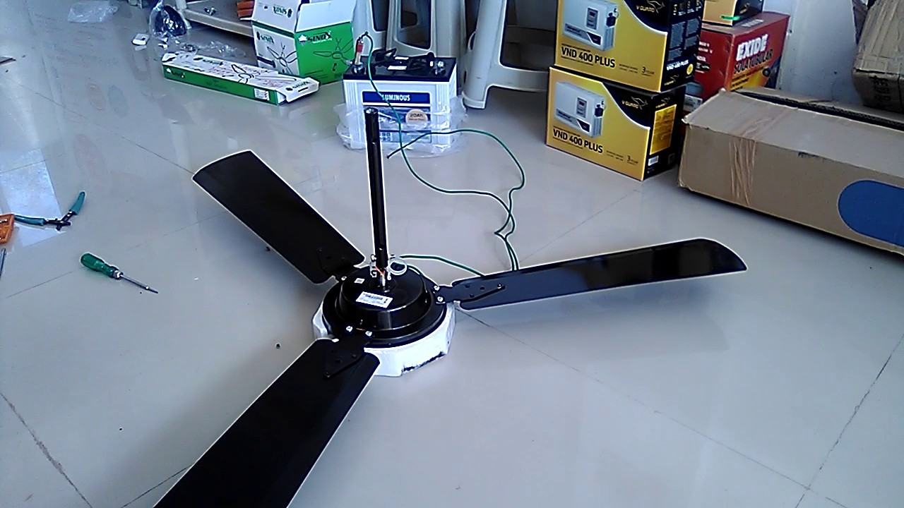 बैटरी पे या सौर प्लेट से डाइरेक्ट चलाए ये #solar ceiling fan छत पंखा